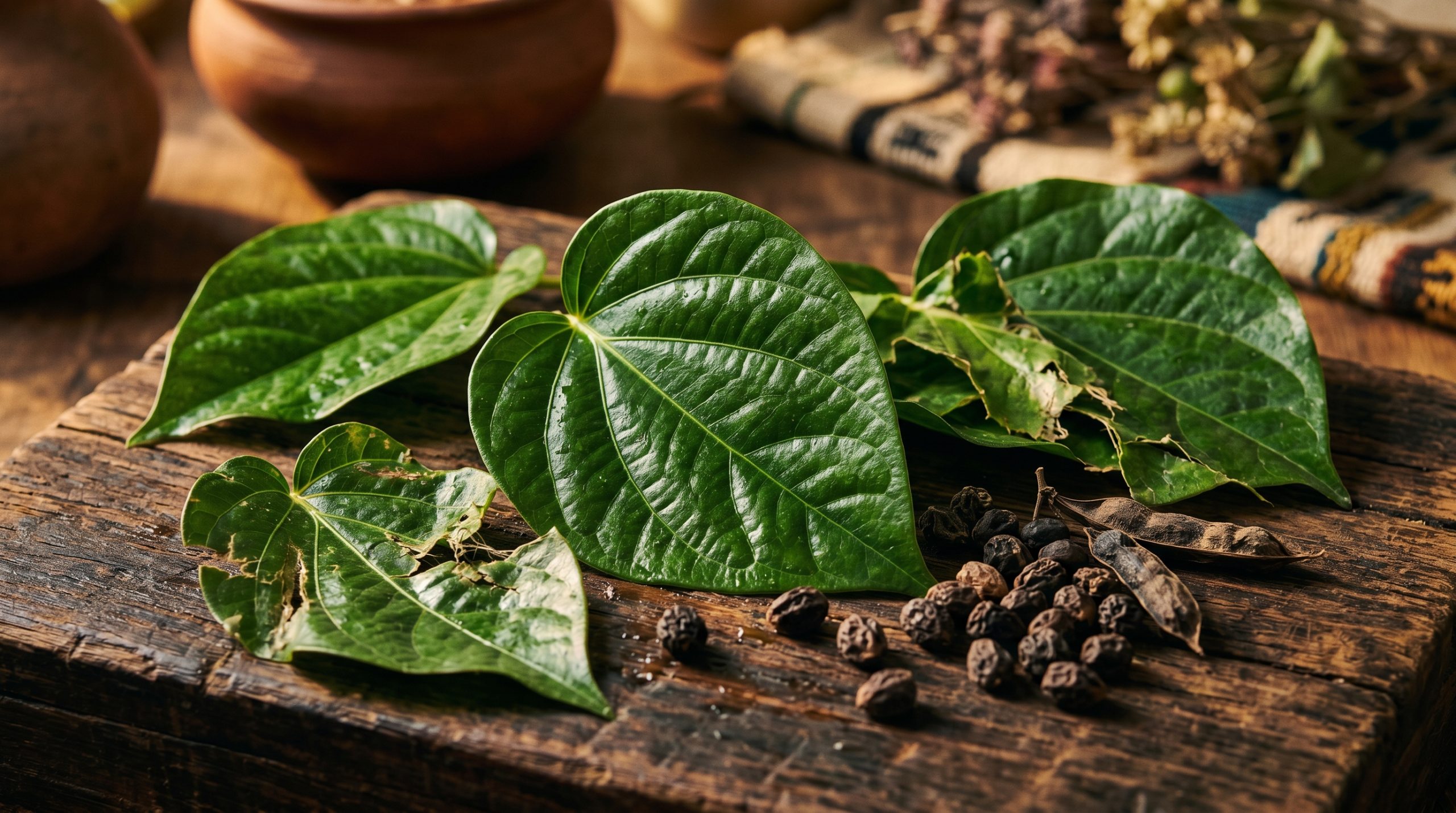 Fresh uziza leaves